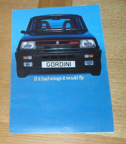 Renault gordini brochure - renault, 5