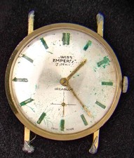Swiss Emperor Patina Men's Hand-Wind Vintage Watch -- Running