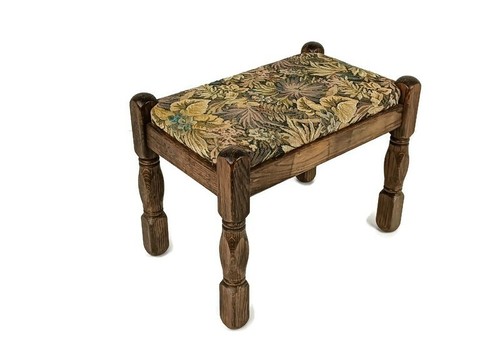Vintage footstool ottoman - ottoman, foot