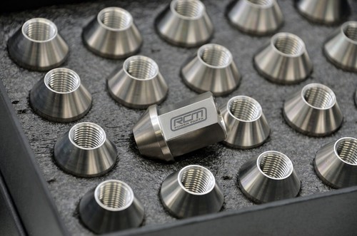 Rcm titanium wheel nut bolt - titanium,