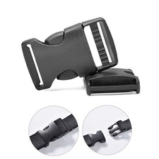 Black Plastic Buckles Clips