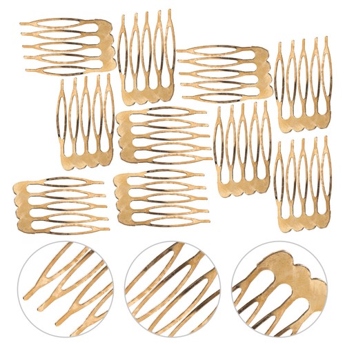 Pcs metal hair comb - 10,