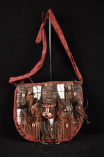 54  A Primitive African Ibeji Voodoo Medicine Bag Nigeria