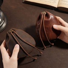 Portable Leather Drawstring