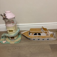 Sylvanian Families Marita May Pleasure Boat, windmill. Lots of accessories. 