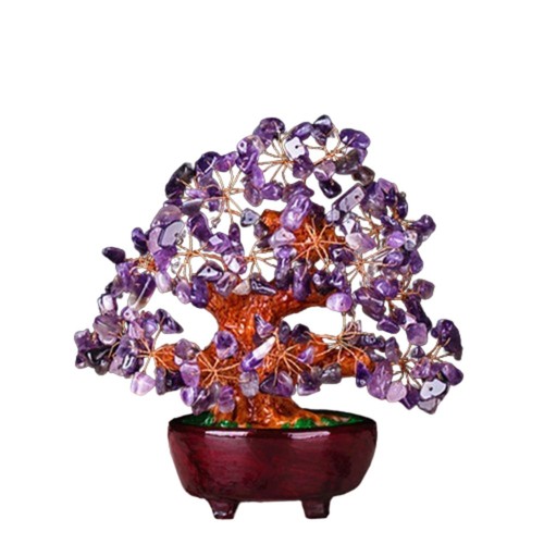 Crystal stone 18cm lucky - lucky, tree