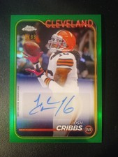 2024 Topps Chrome BA-JCR Josh Cribbs Cleveland Browns green auto variation /99