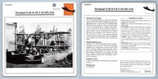 Westland N.1B Scout Seaplane - Seaplane - Warplanes Collectors Club Card