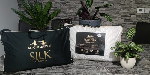 Pair mulberry silk pillows - pair, of