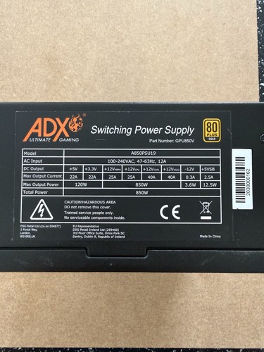 Adx gaming 850w gold - adx, 80+