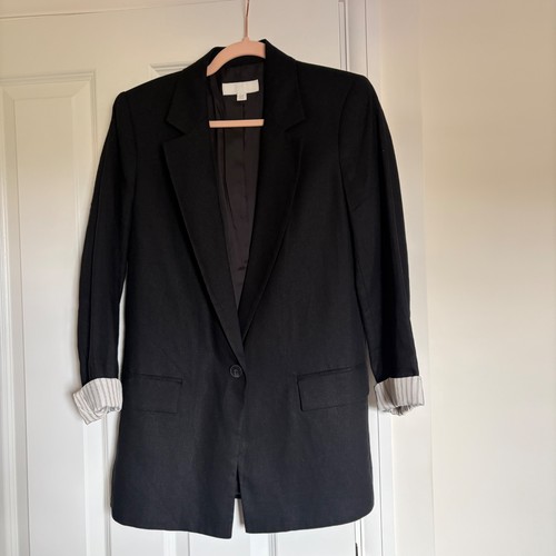 Zara black linen blend - zara,