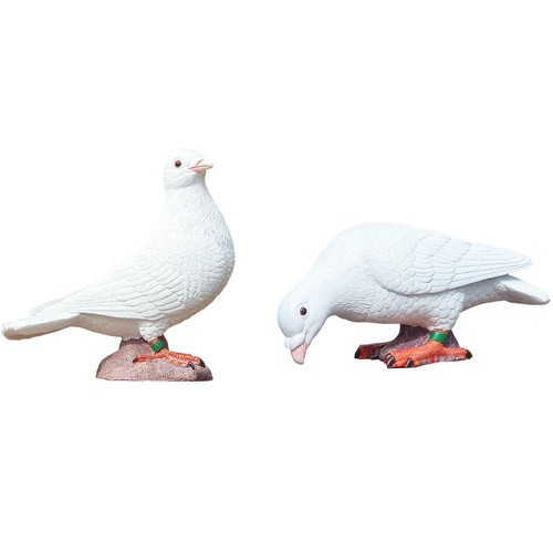 White doves imitation - white,