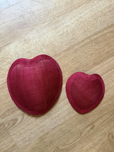 Heart shape sinamay - sinamay, bases