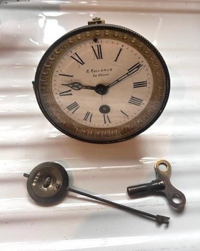 Antique french mantle clock - french,