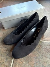 GABOR Black Suede Gigi Upper