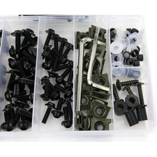 Fairing bolt fasteners - fasteners, black
