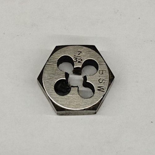 Bsw hex die - 7/32"-24,