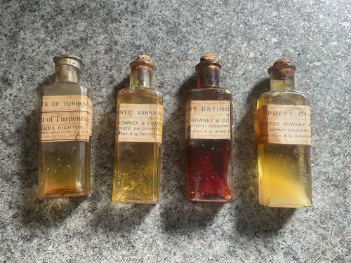 Artist glass bottles - artist’s,