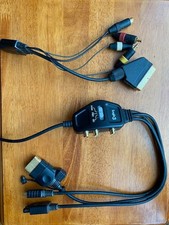 Logic 3 Gold multi format scart lead with A/V block and RGB signal switch