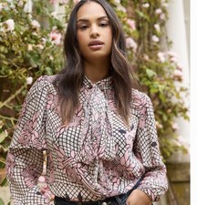 Pink chiffon blouse Celia