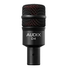 Audix - D4, Hypercardioid Low-frequency Microphone for Kick Drum and Toms       