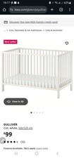 Ikea Gulliver Cot And Mattress