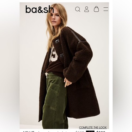 Millie coat chocolat - ba&sh,