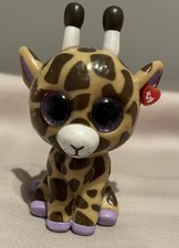 TY Mini Boos Figurine Safari The Giraffe,1st Series 2017 Plastic Collectable VGC