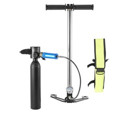 0.5L Scuba Tank 98.43ft Diving Depth Refillable Snorkel Air Tank with Pump