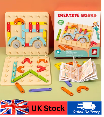 Wooden creative busy boards - wooden,