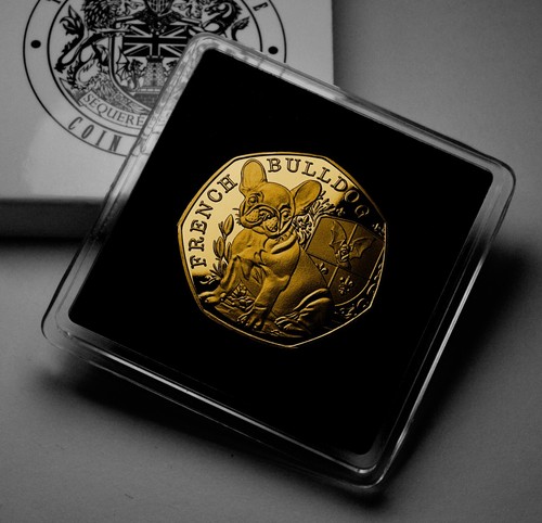 French bulldog 24ct gold - 24ct,