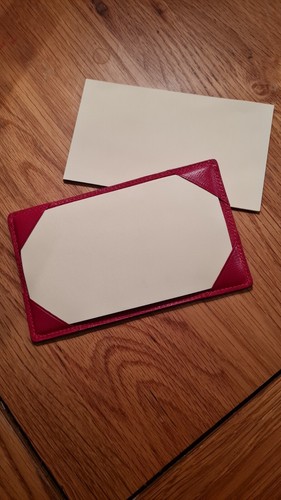 Ferrari red leather paper note - red,