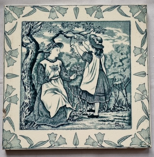 Antique josiah wedgwood tile - antique,