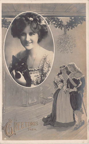 Postcard edwardian actress - postcard,