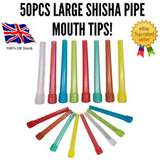 Shisha hookah XLarge Pipe Mouth Tips Pack Of 50 Pcs Multi-Colored Universal Size