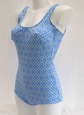 SUPERB 60's VINTAGE CLASSIC STYLE LADIES SWIMMING COSTUME SWIMSUIT 10 - 12 NEW