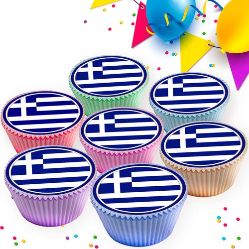 Greek greece flags edible - greece,