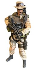 Hot Toys 1/6 Scale Dam Navy Seal M60E3 Gunner Desert Kitbash