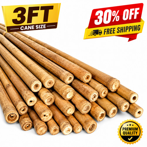 3ft bamboo canes - 3ft,