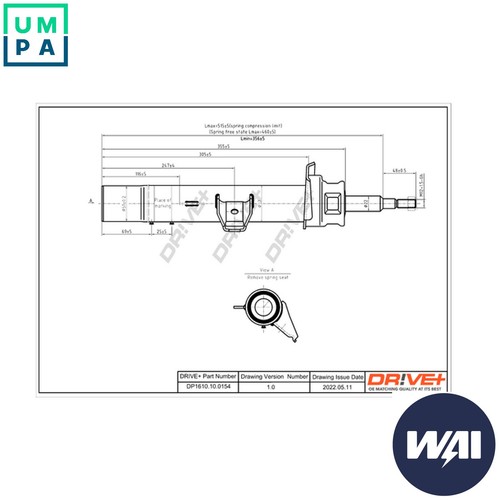Shock absorber dp1610 - shock,