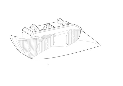 Bmw genuine right - right, headlight
