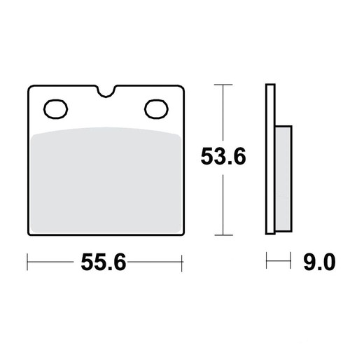 Sintered brake pads trw - sv, for