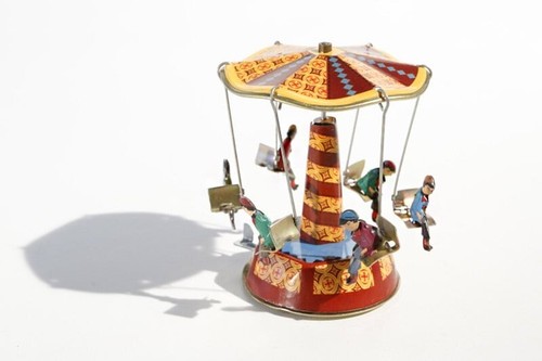 Mini roof carousel tin toy - roof,
