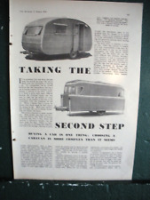 Caravan article 1954 Choosing Berkeley Europa Raven Eccles Jubilee towing info A