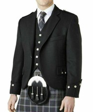 Men's BLACK Handmade Scottish