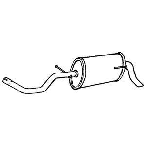 Klarius rear exhaust tail - rear,