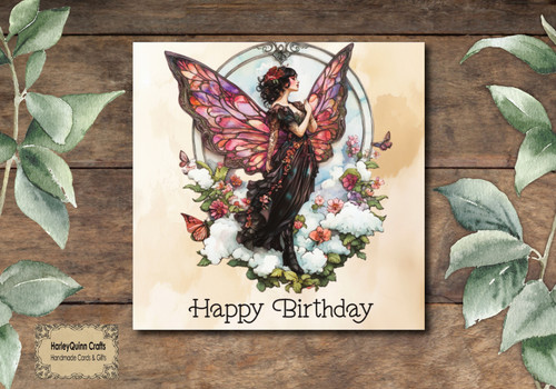 Fan 032 fantasy birthday card - 032,