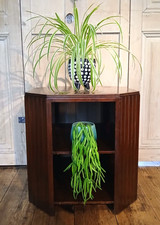 VINTAGE ART DECO HEALS STYLE OCTAGONAL BOOKCASE SIDE TABLE IN OAK ANTIQUE FYNE