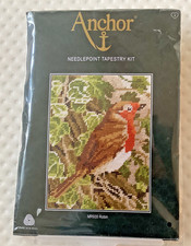 Robin Needlepoint Tapestry Starter Kit - Anchor - 14 x 18cm or 5.5 x 7in #MR935