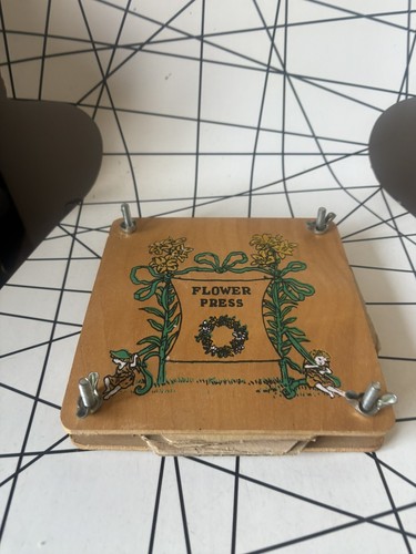 Vintage wooden flower press - vintage,